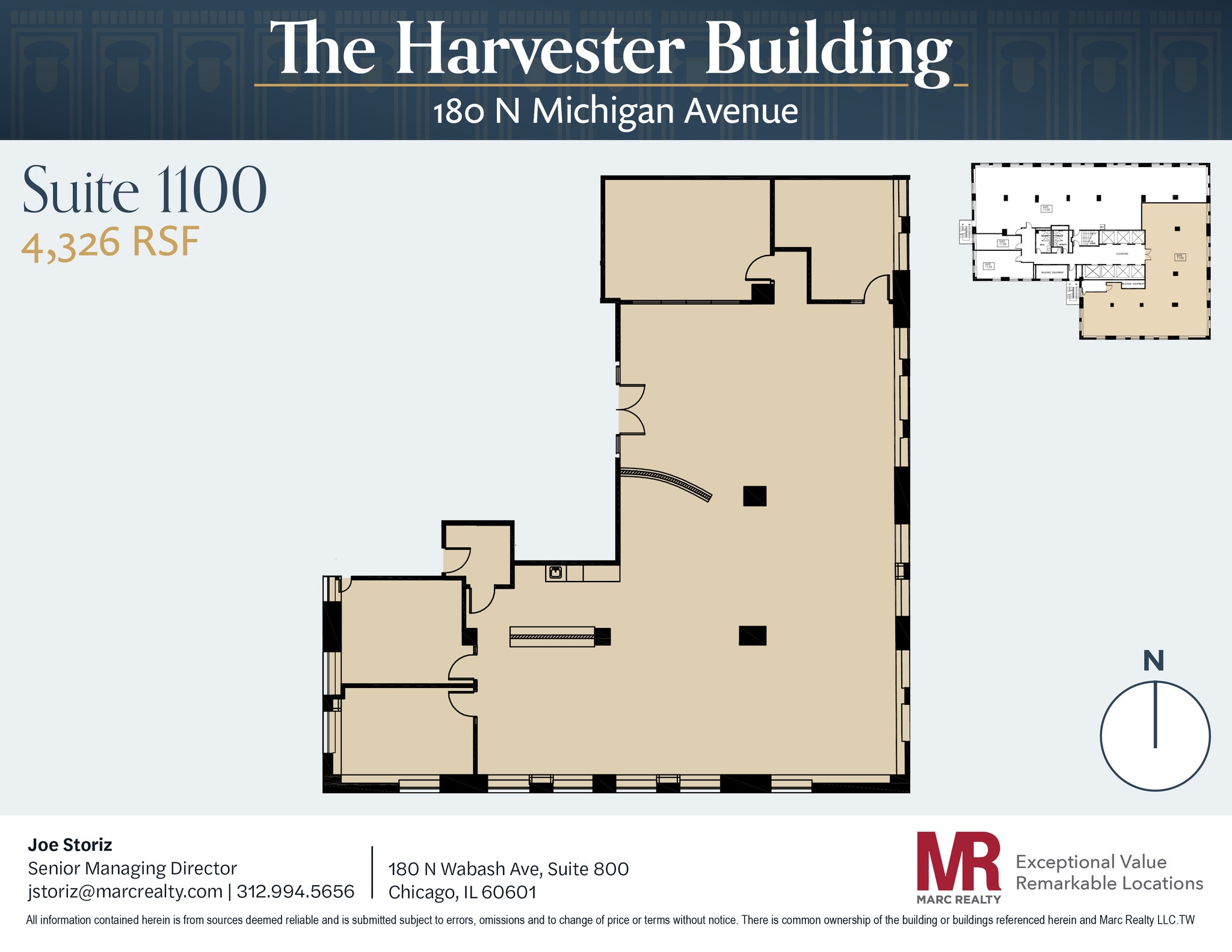 180 N Michigan Ave, Chicago, IL for lease Floor Plan- Image 1 of 9