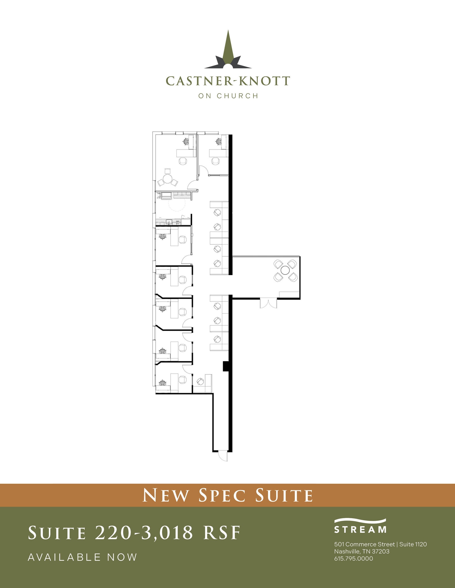 618 Church St, Nashville, TN for lease Floor Plan- Image 1 of 8
