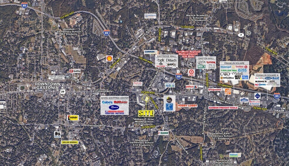 197 N Old New Hope Rd, Gastonia, NC for lease - Aerial - Image 1 of 4