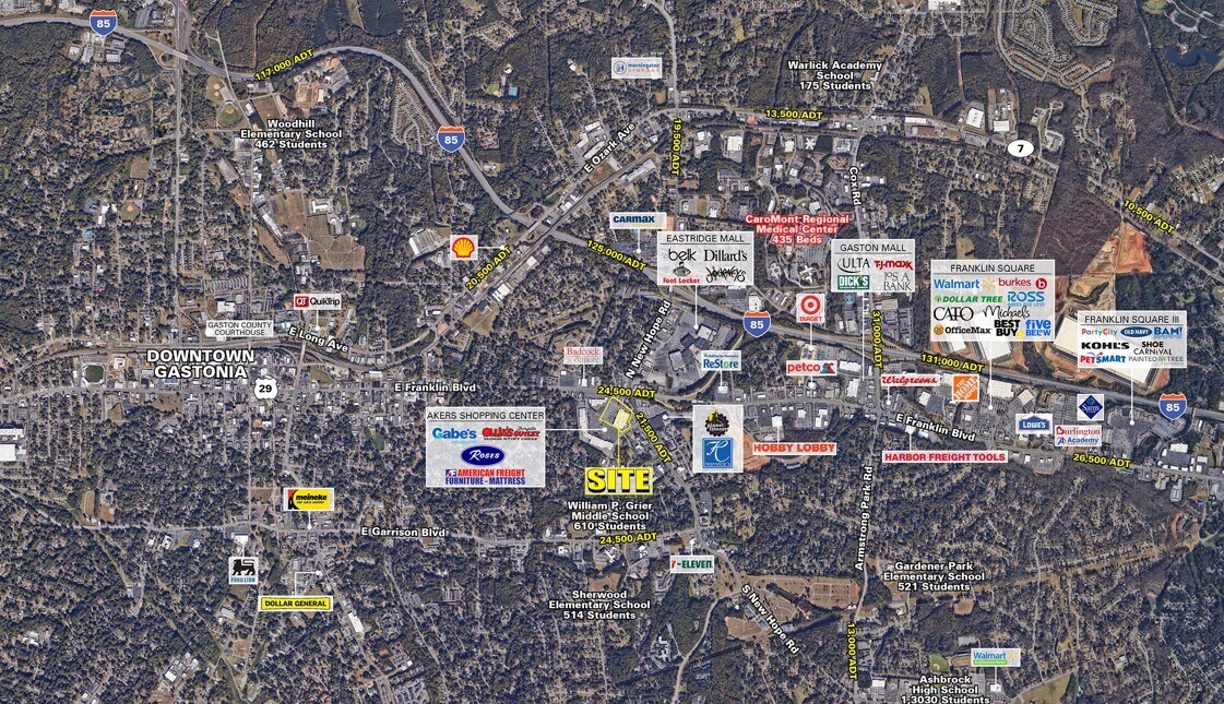 197 N Old New Hope Rd, Gastonia, NC for lease Aerial- Image 1 of 5