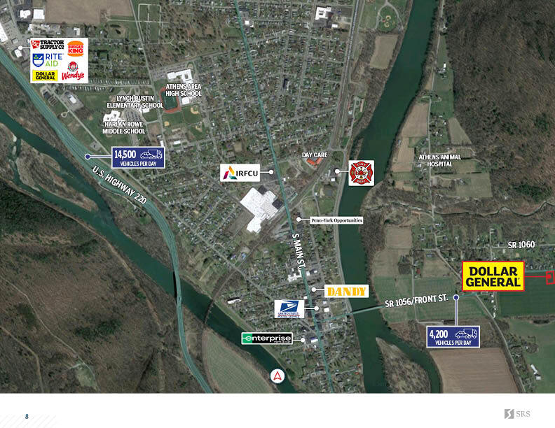 1100 Front St, Athens, PA 18810 Dollar General Athens, PA