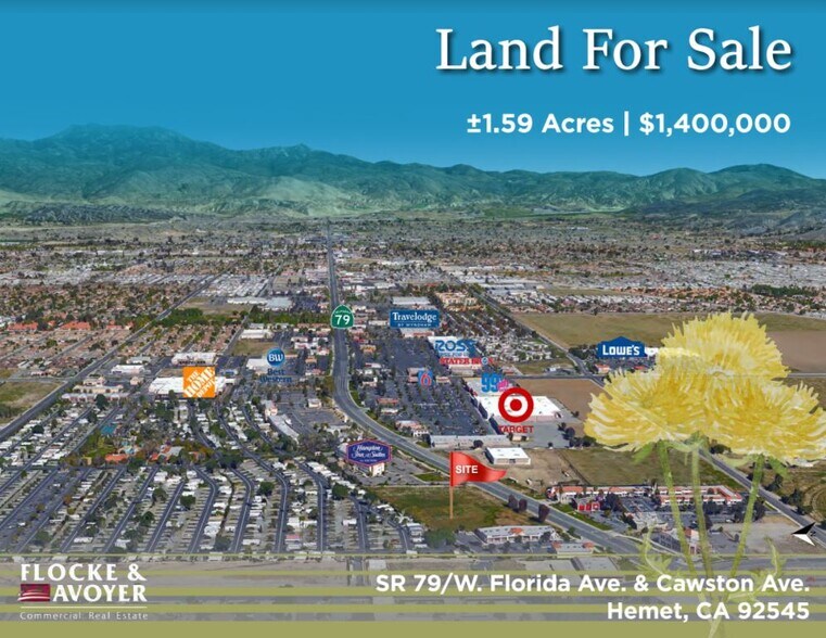 W Florida Ave, Hemet, CA for sale - Building Photo - Image 1 of 1