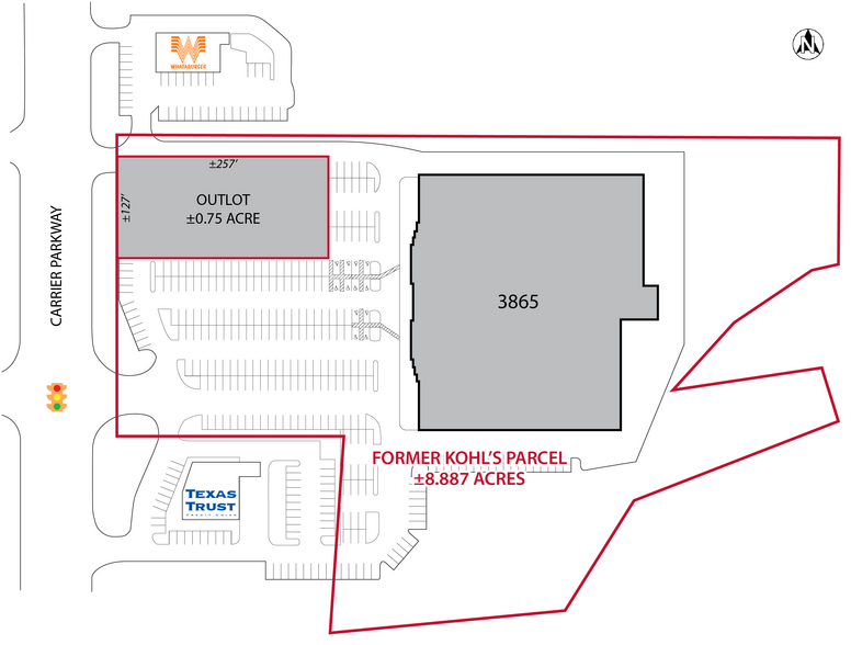 S Carrier Pkwy & I-20, Grand Prairie, TX for lease - Site Plan - Image 2 of 3