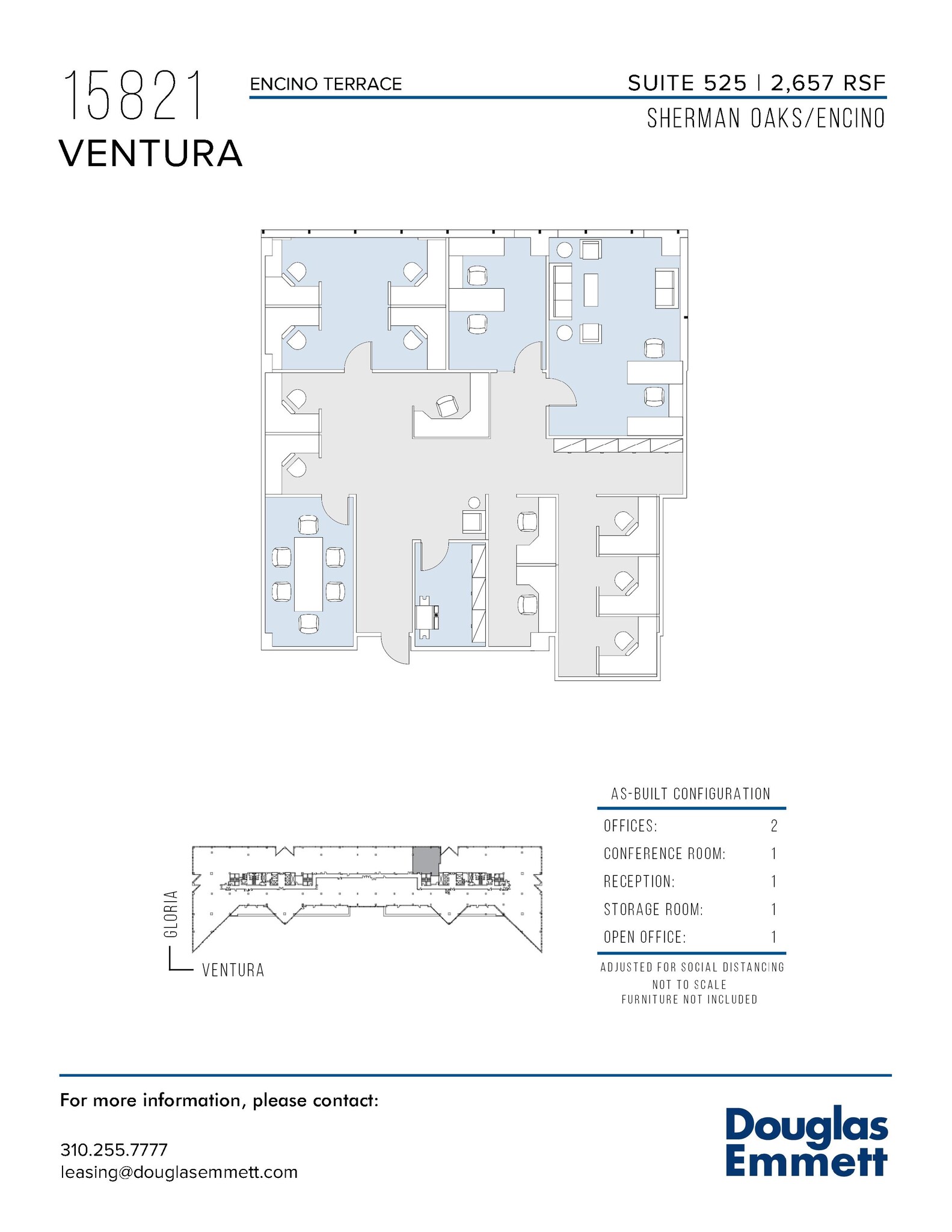 15821 Ventura Blvd, Encino, CA for lease Floor Plan- Image 1 of 1