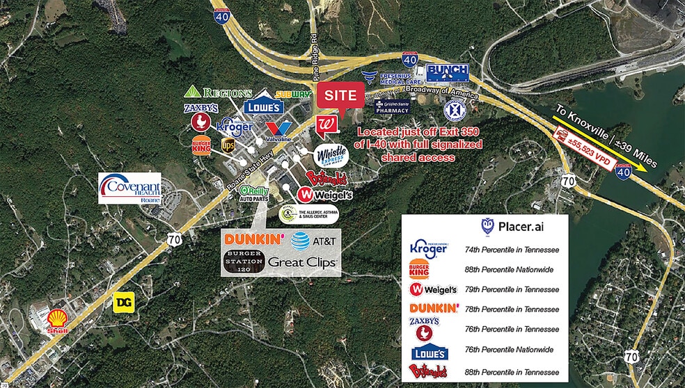 1753 Roane State Hwy, Harriman, TN for sale - Aerial - Image 1 of 3