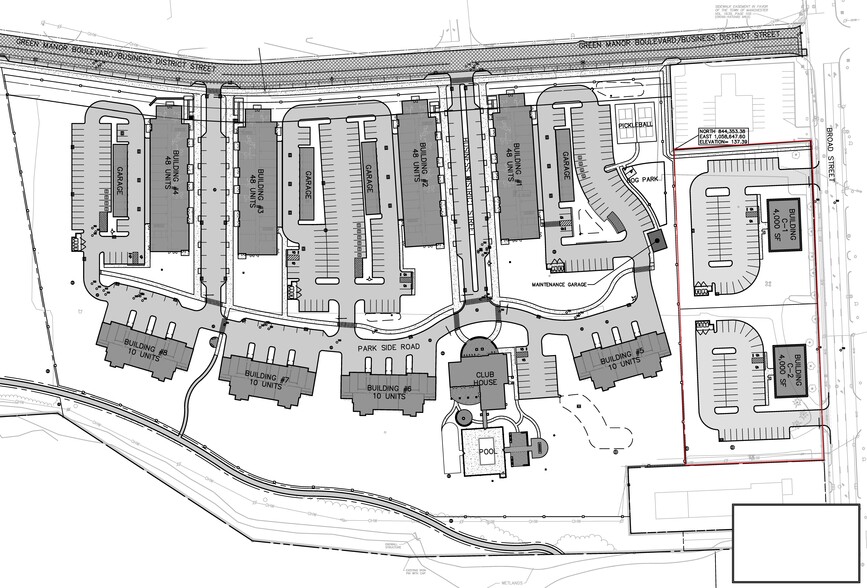 330 Broad St, Manchester, CT for lease - Site Plan - Image 1 of 2