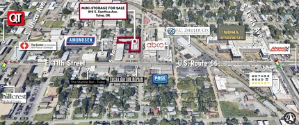 819 S Xanthus Ave, Tulsa, OK - AERIAL map view - Image1