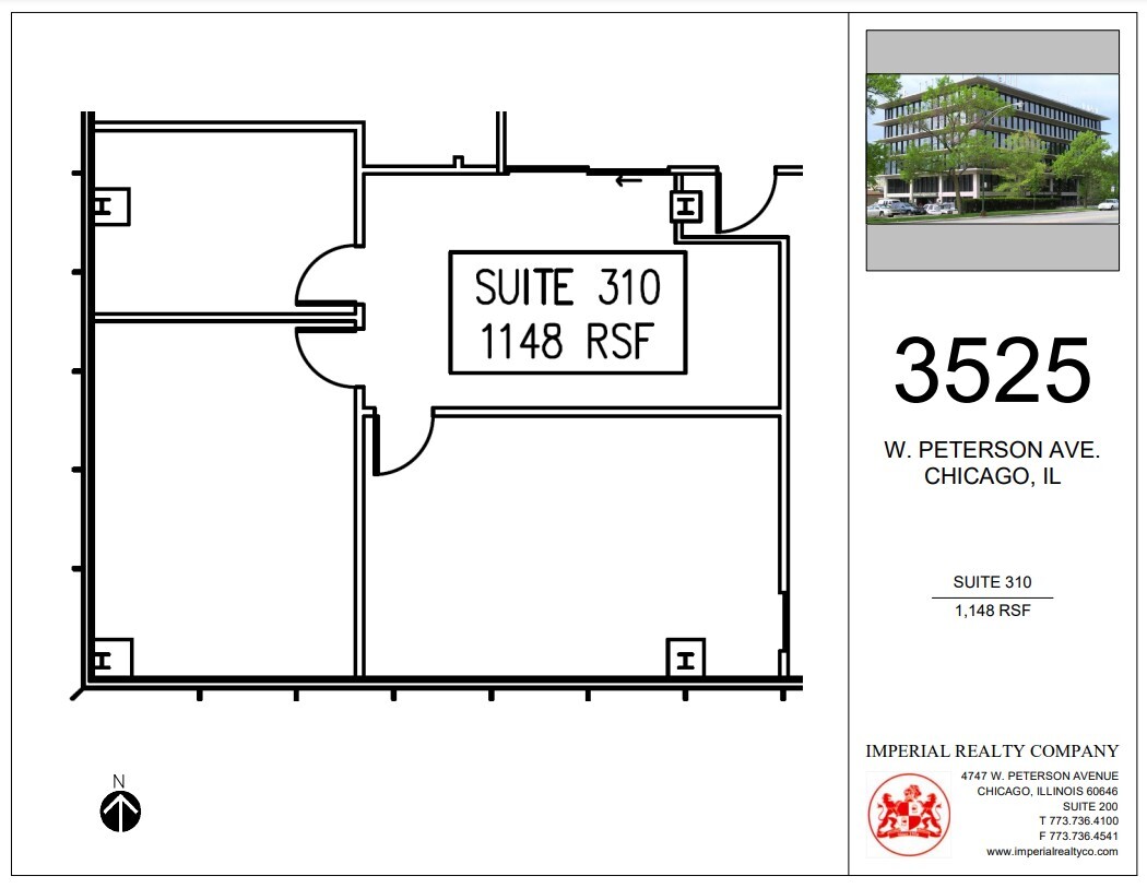 3525 W Peterson Ave, Chicago, IL for lease Floor Plan- Image 1 of 5