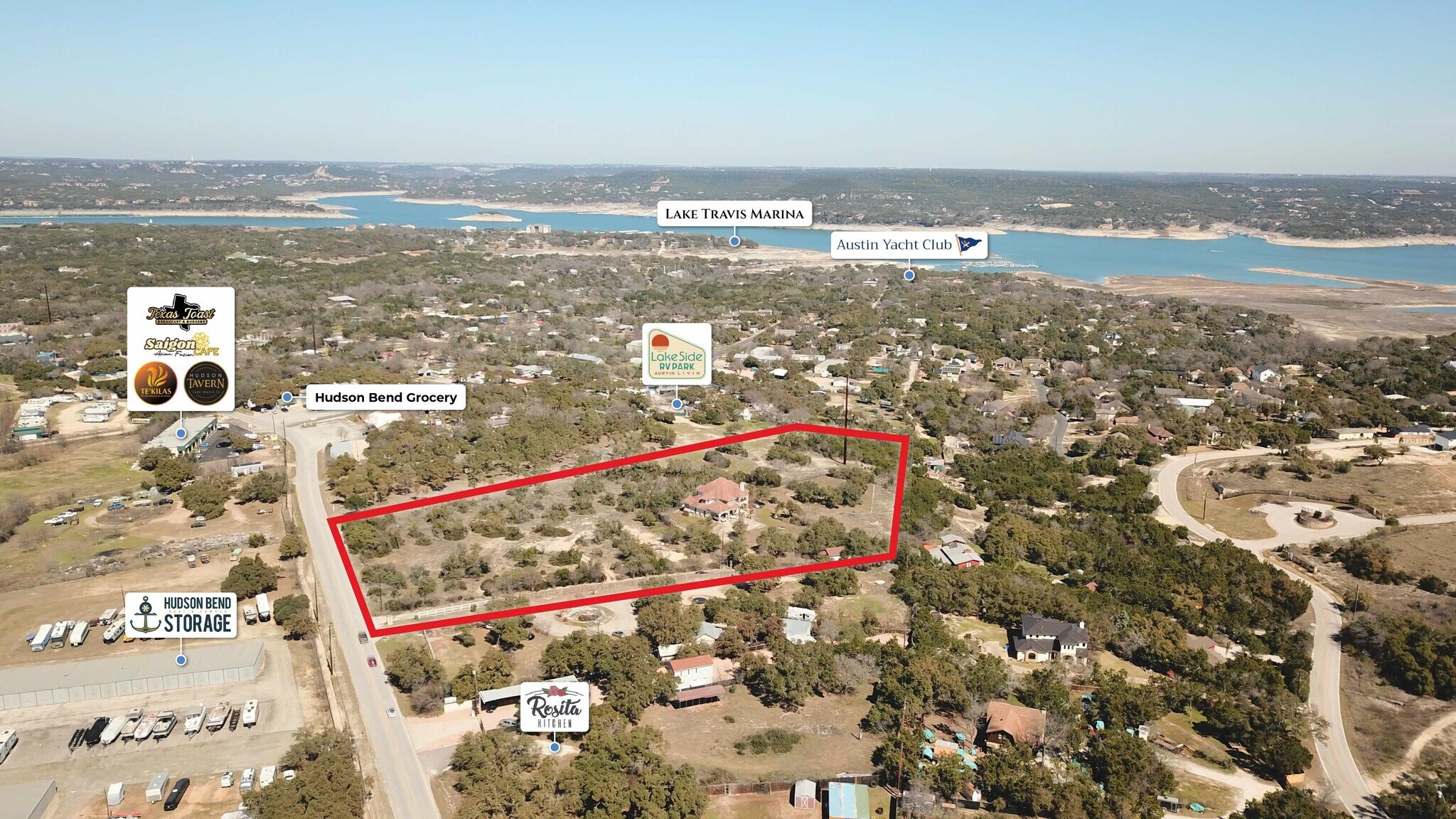 4801 Hudson Bend Rd, Austin, TX for sale Aerial- Image 1 of 5