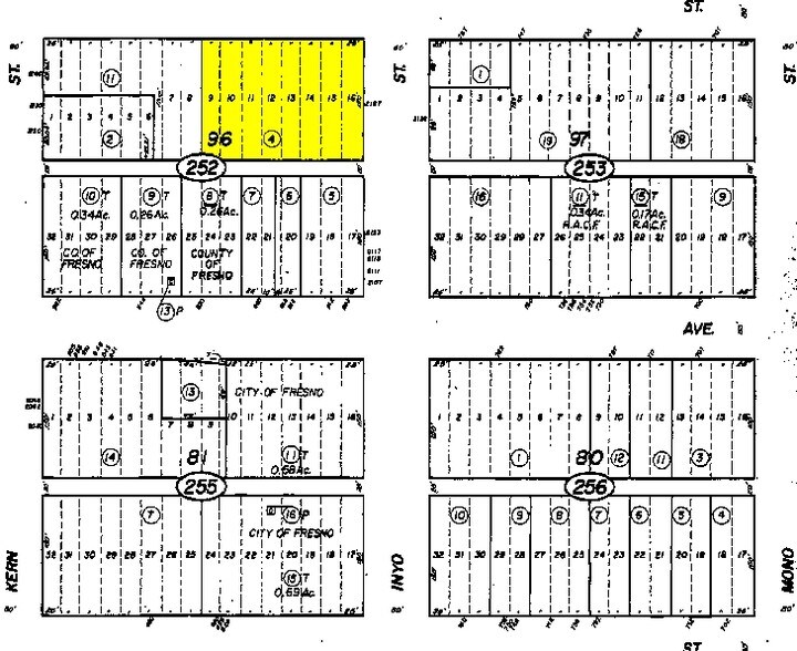 2127 Inyo St, Fresno, CA for sale - Plat Map - Image 1 of 1