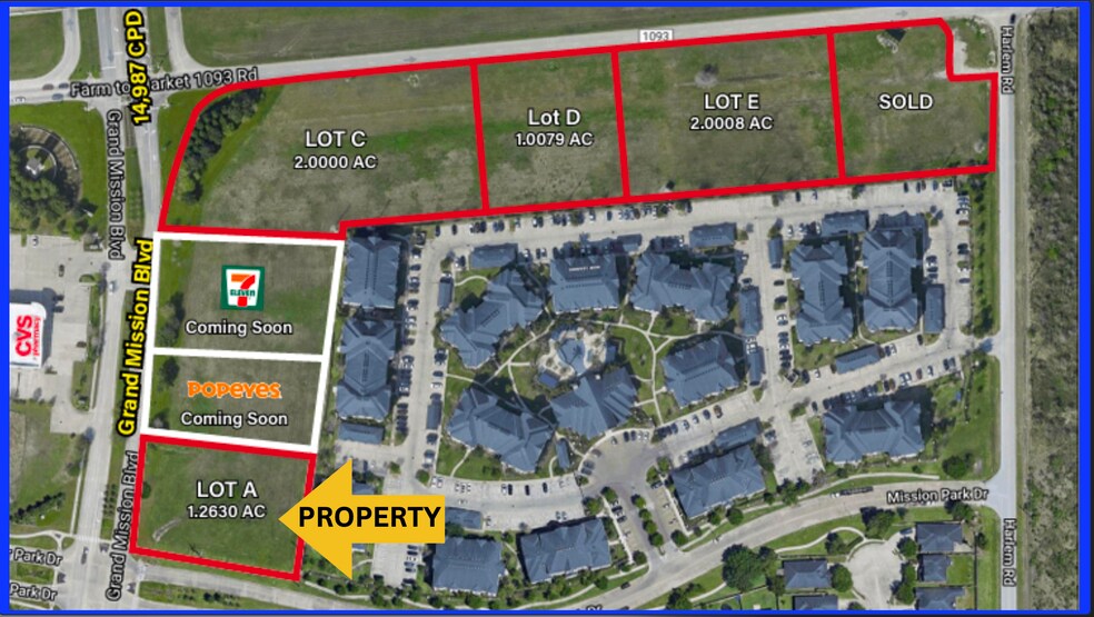 Fm 1093 and Grand Mission Bend, Richmond, TX 77407 FM 1093 and Grand Mission Bend