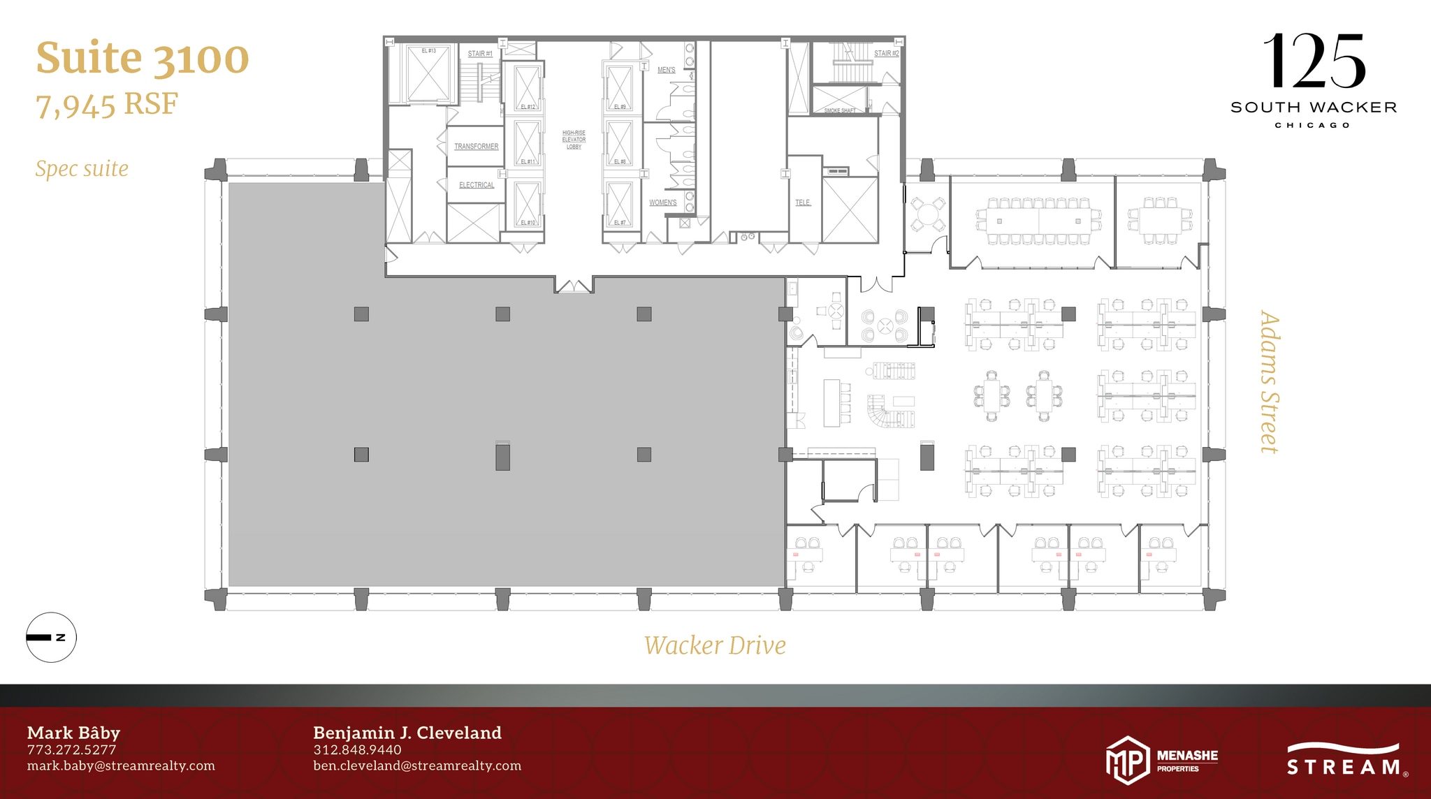 125 S Wacker Dr, Chicago, IL for lease Floor Plan- Image 1 of 1