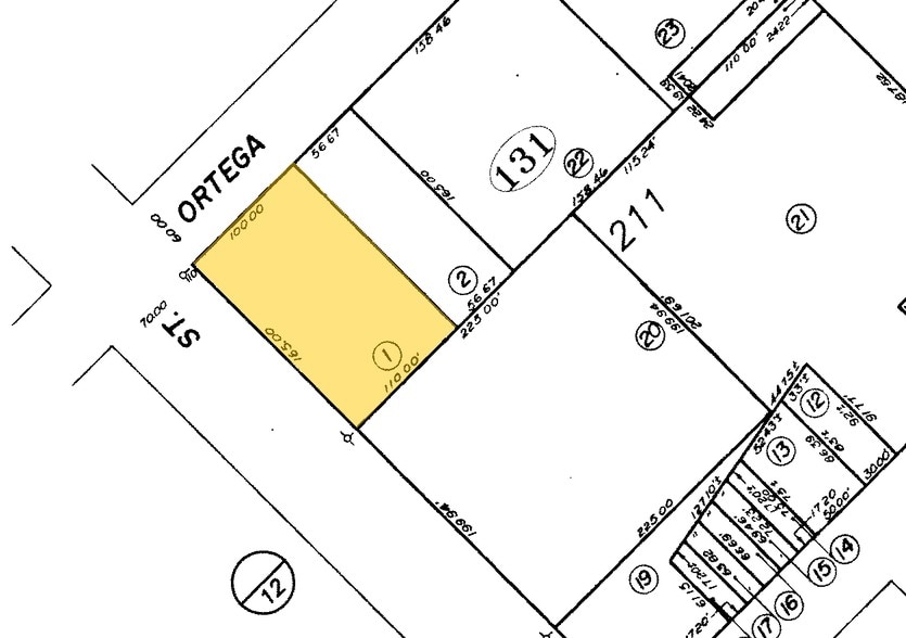 630 Chapala St, Santa Barbara, CA for sale - Plat Map - Image 3 of 3