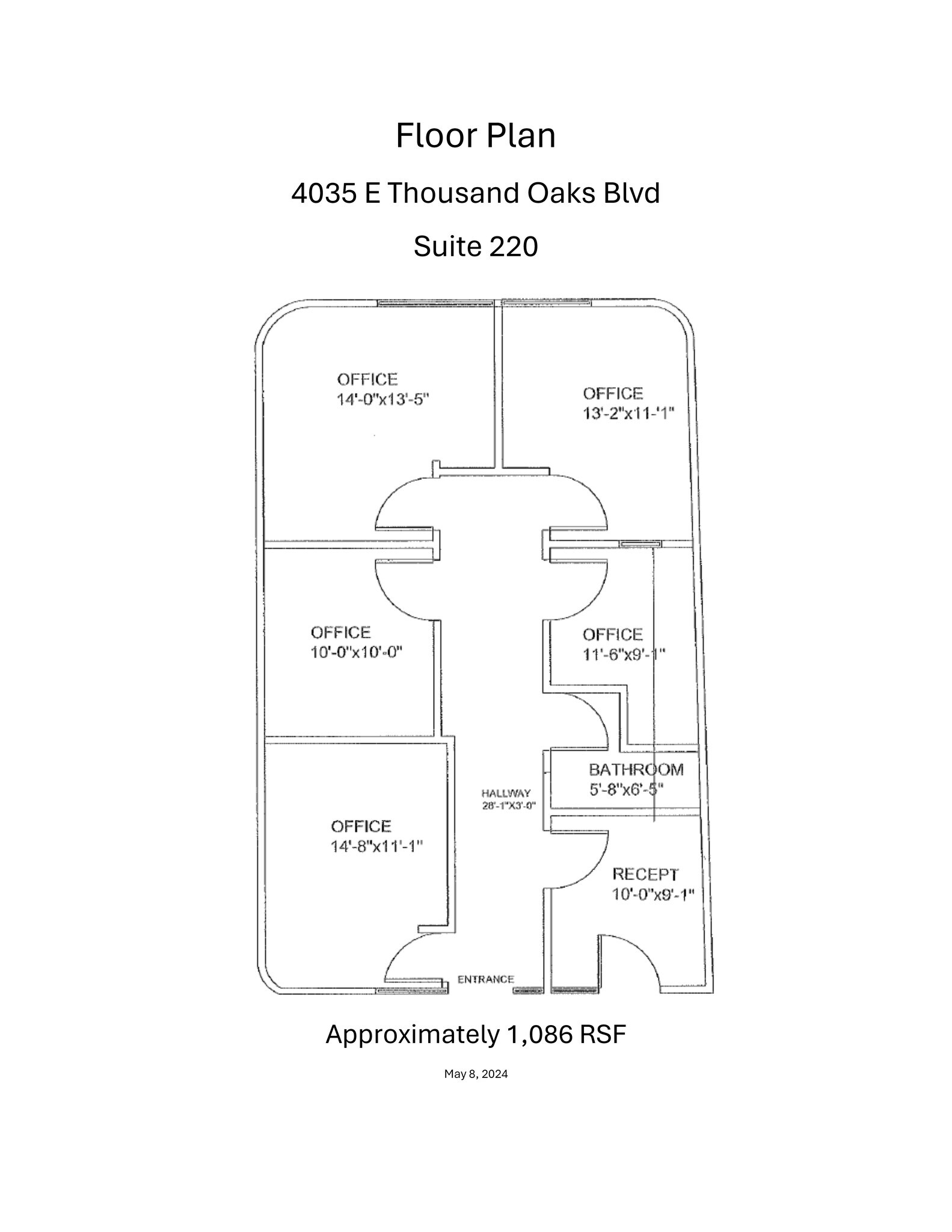 4035 E Thousand Oaks Blvd, Westlake Village, CA for lease Site Plan- Image 1 of 1