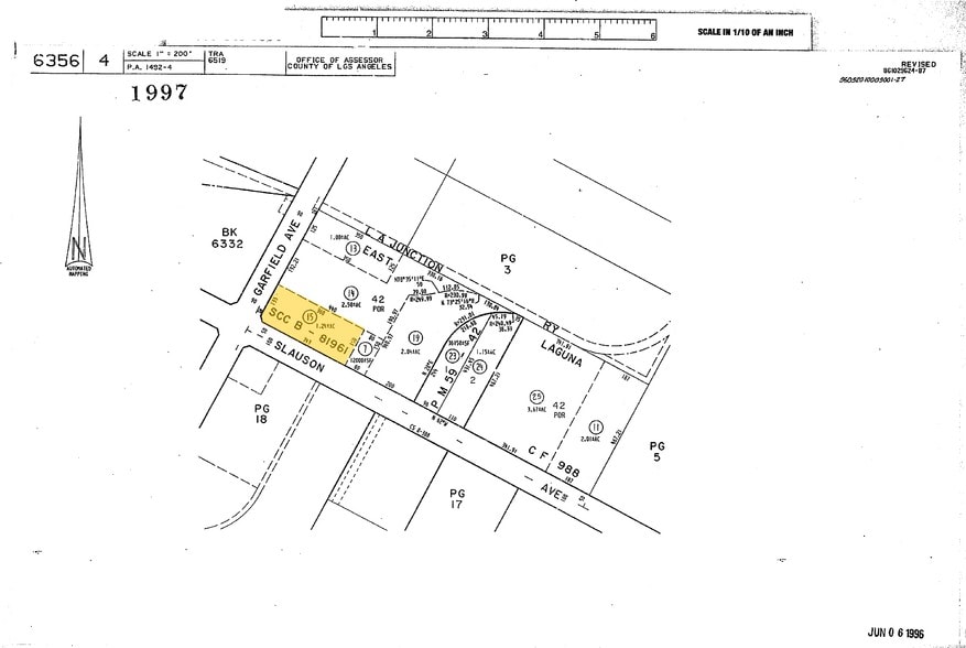 6811 E Slauson Ave, Commerce, CA for lease - Plat Map - Image 2 of 3