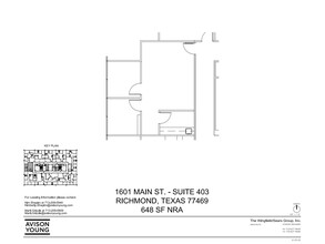 1601 Main St, Richmond, TX for lease Floor Plan- Image 1 of 1