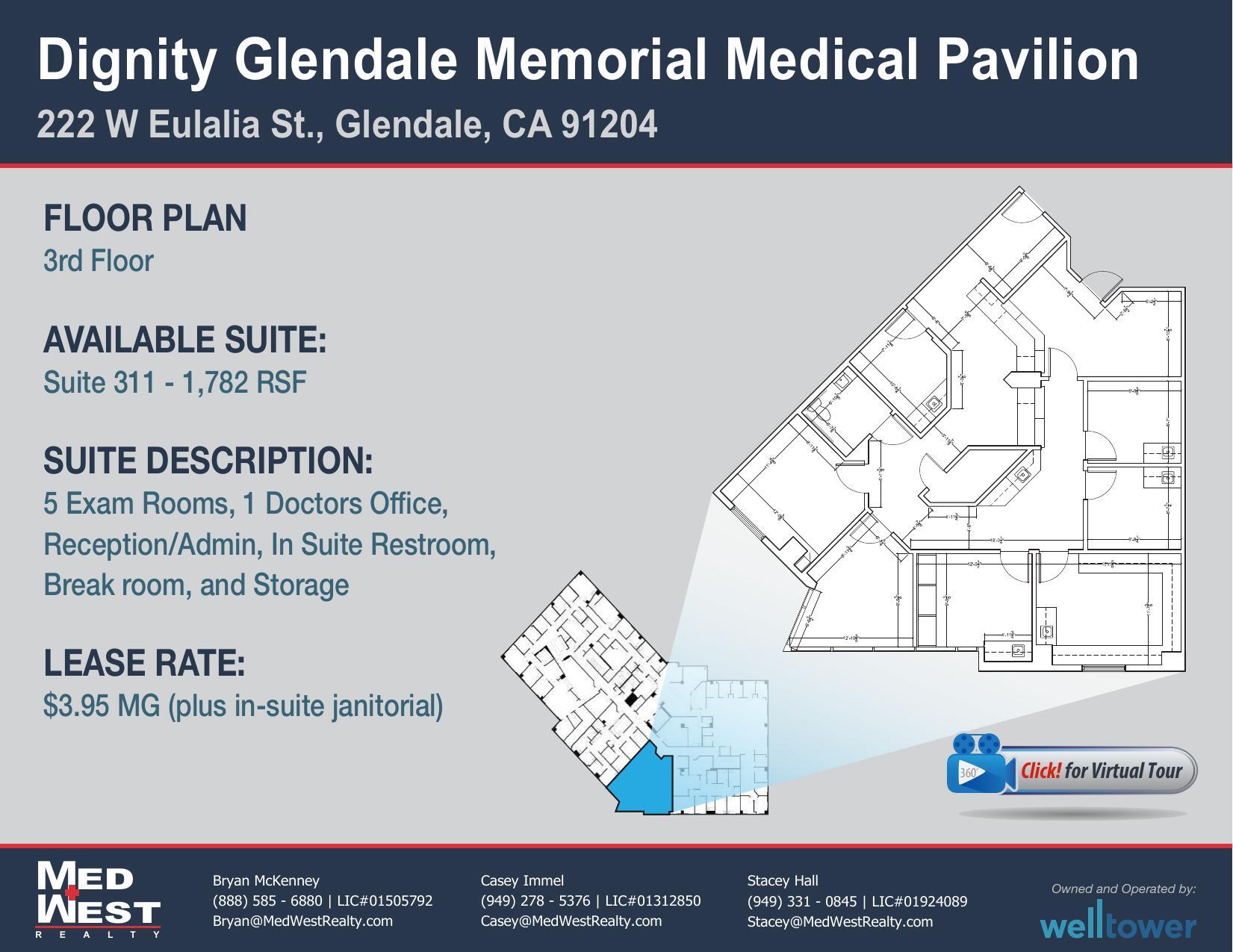 222 W Eulalia St, Glendale, CA for lease Floor Plan- Image 1 of 1