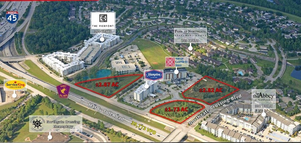 SEQ Springwoods Village Pkwy & Hardy Toll Rd, Spring, TX for sale - Primary Photo - Image 1 of 1
