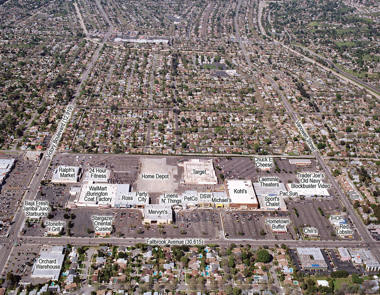 6609-6625 Fallbrook Ave, West Hills, CA for lease - Aerial - Image 3 of 5