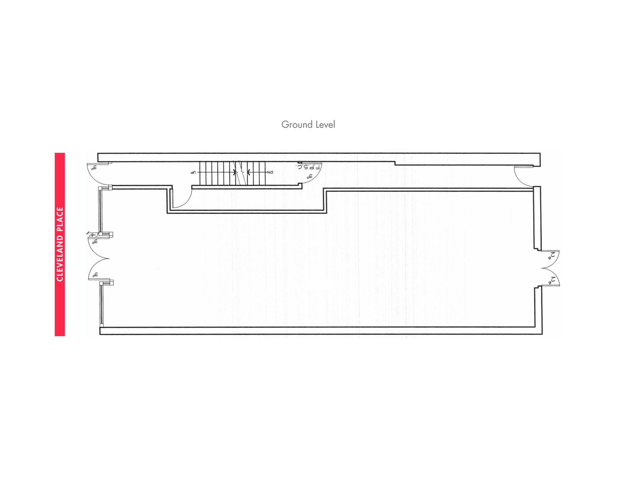 23 Cleveland Pl, New York, NY for lease Floor Plan- Image 1 of 5