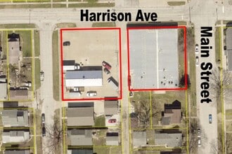 209 Harrison Ave, Burlington, IA - aerial  map view