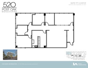 520 Post Oak Blvd, Houston, TX for lease Floor Plan- Image 1 of 1