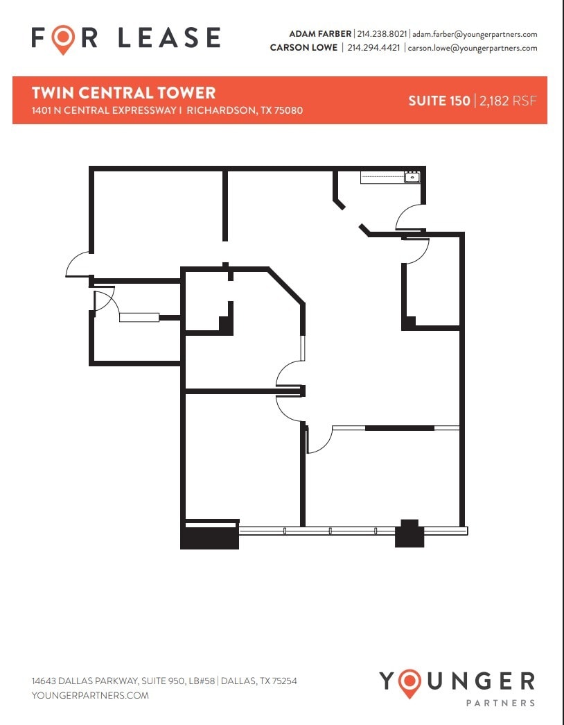 1401 N Central Expy, Richardson, TX for lease Floor Plan- Image 1 of 1