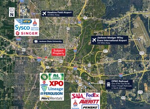 1350 Highway 80 W, Jackson, MS - Aerial map view
