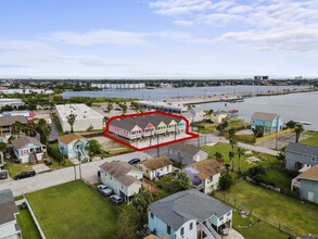 1028 62nd St, Galveston, TX - aerial  map view