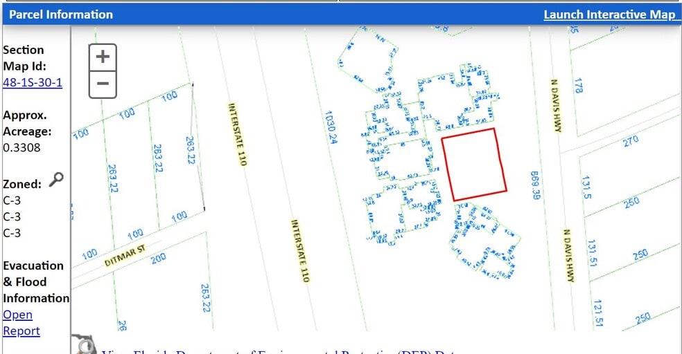 4500 BLK N Davis hwy, Pensacola, FL for sale - Aerial - Image 3 of 3