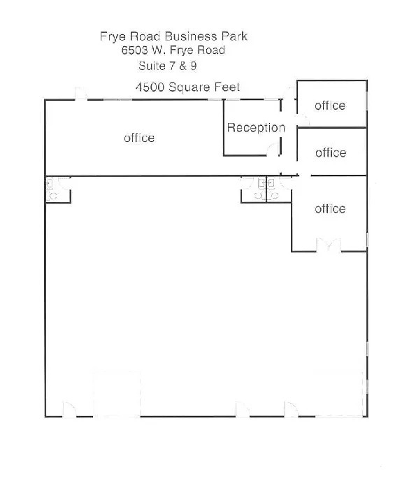 6501 W Frye Rd, Chandler, AZ for lease Floor Plan- Image 1 of 1