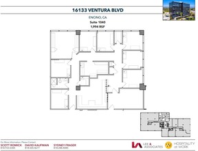 16133 Ventura Blvd, Encino, CA for lease Floor Plan- Image 1 of 1