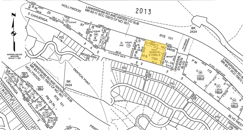 3450 Cahuenga Blvd W, Los Angeles, CA for sale - Plat Map - Image 3 of 118