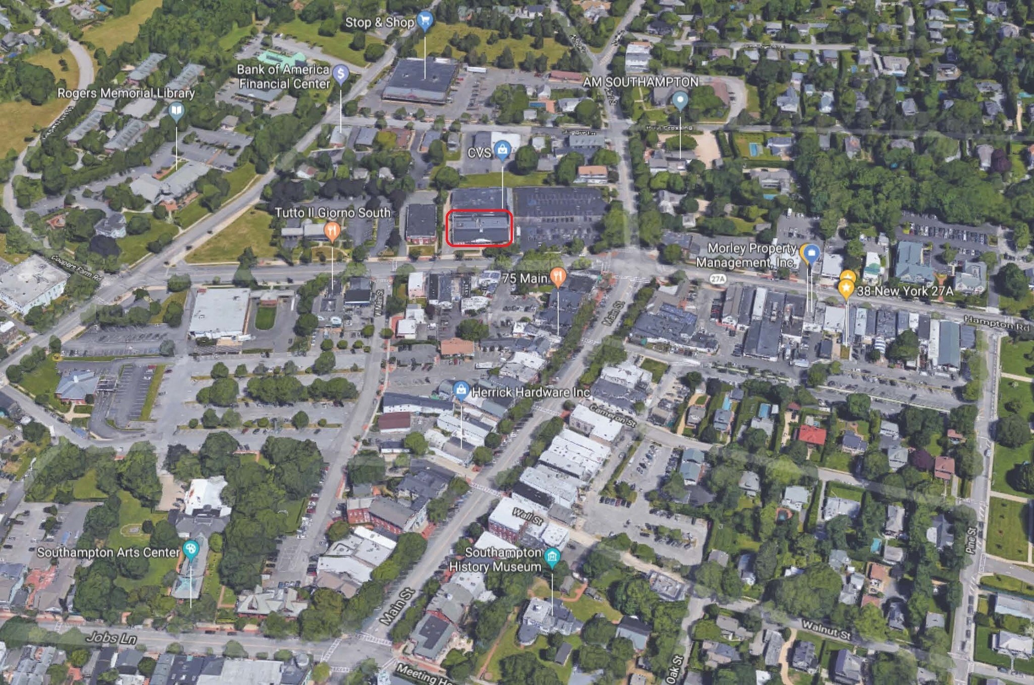 25 Nugent St, Southampton, NY for sale Aerial- Image 1 of 1