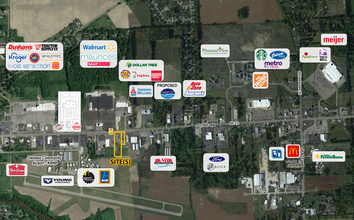 1700 E Main St, Owosso, MI - aerial  map view