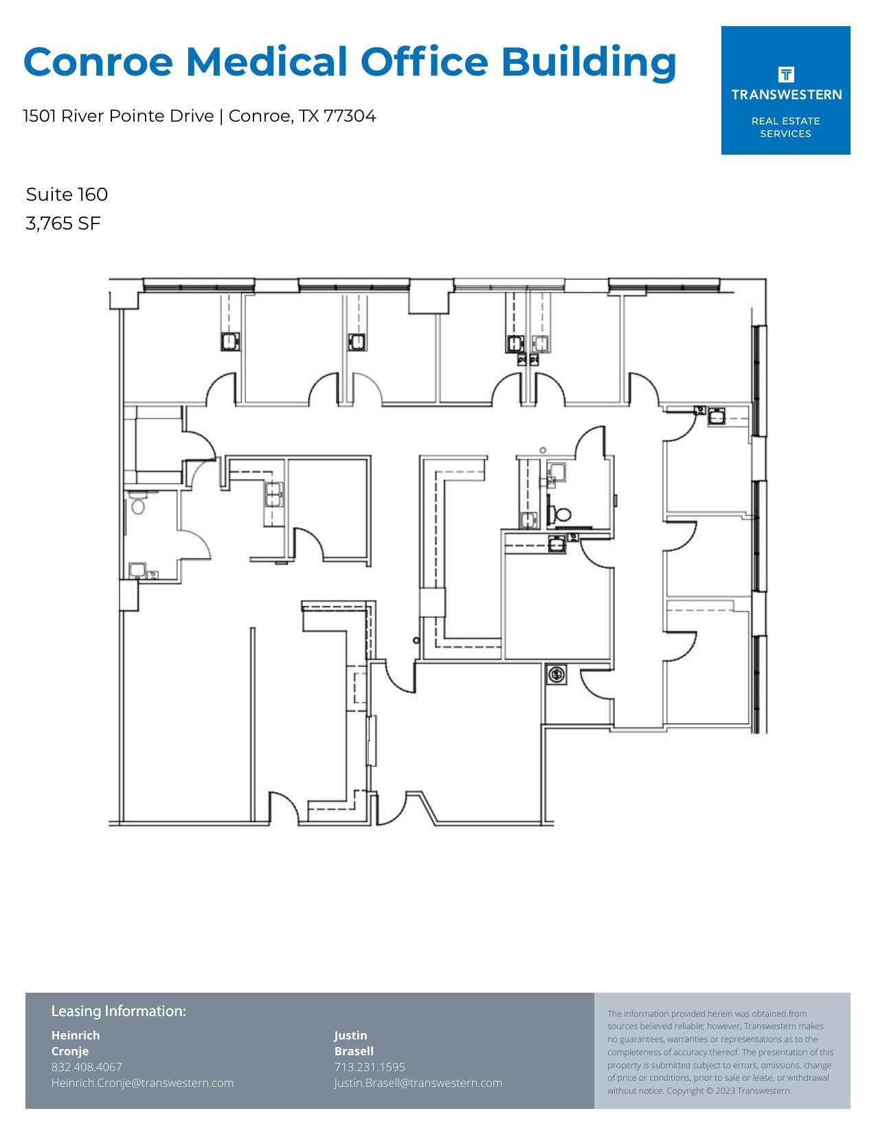 1501 River Pointe Dr, Conroe, TX for lease Floor Plan- Image 1 of 1