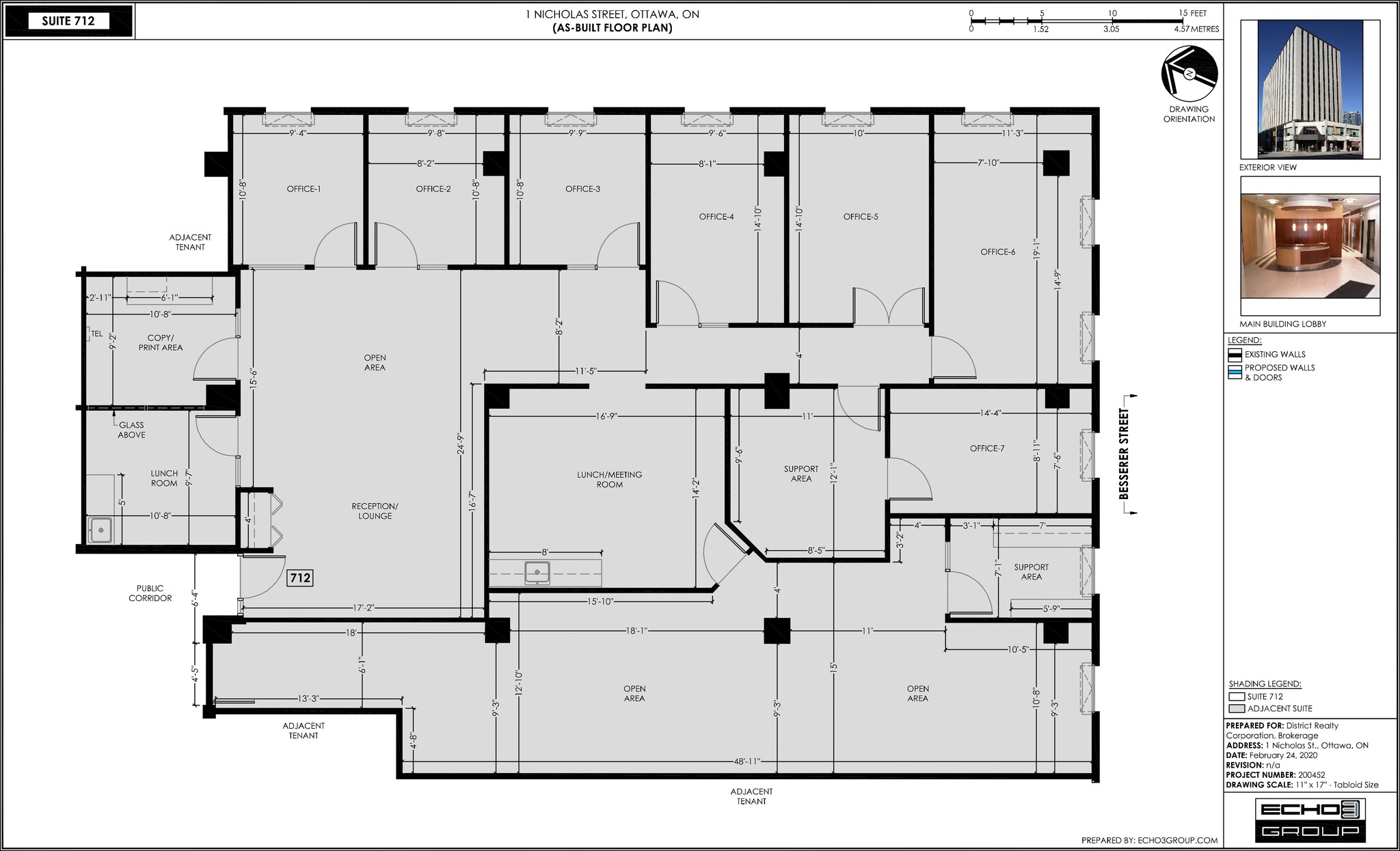 1-5 Nicholas St, Ottawa, ON for lease Floor Plan- Image 1 of 1