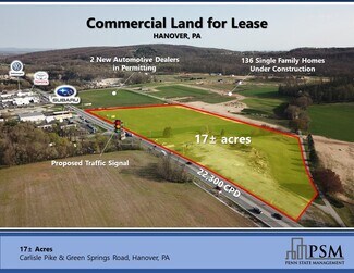 More details for Carlisle Pike & Green Springs Rd, Hanover, PA - Land for Lease