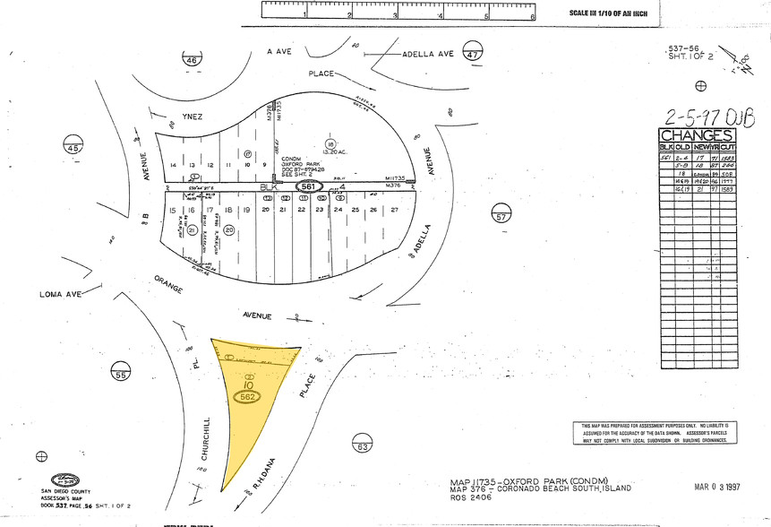 1300-1330 Orange Ave, Coronado, CA for lease - Plat Map - Image 2 of 19