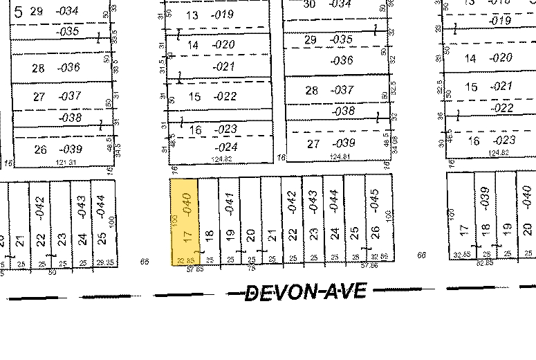 1324 W Devon Ave, Chicago, IL for sale Plat Map- Image 1 of 1