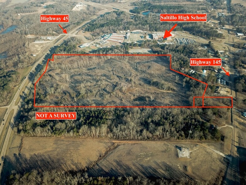 US Highway 45, Saltillo, MS for sale - Aerial - Image 1 of 7
