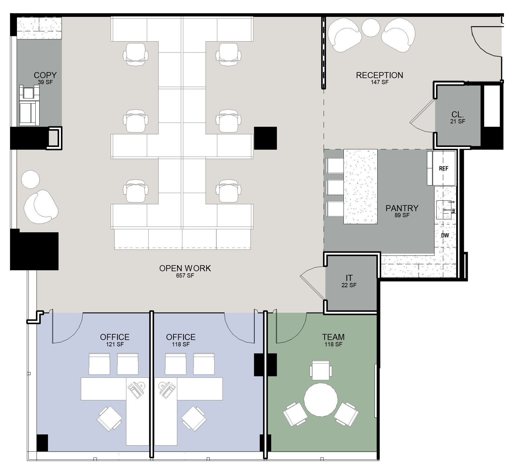 1667 K St NW, Washington, DC for lease Floor Plan- Image 1 of 1