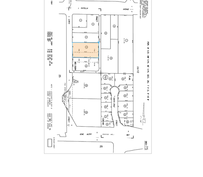 1826-1842 S Lewis St, Anaheim, CA for sale - Plat Map - Image 2 of 2