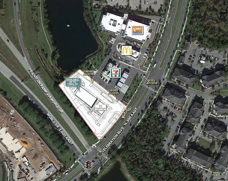 NWC of World Dr & Celebration Blvd, Celebration, FL for lease - Building Photo - Image 1 of 2