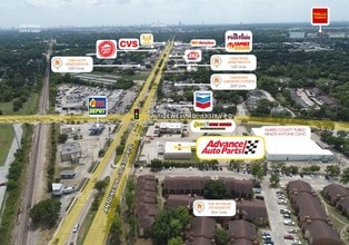 5817 Antoine Dr, Houston, TX - AERIAL  map view
