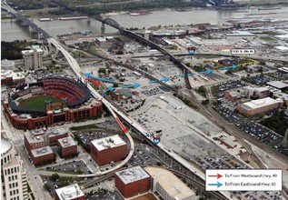 1120 S 6th St, Saint Louis, MO - aerial  map view