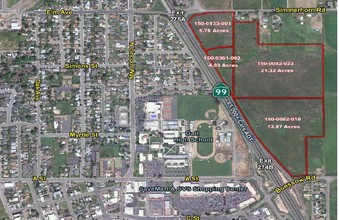 I-99 And Simmerhorn Rd, Galt, CA - aerial  map view