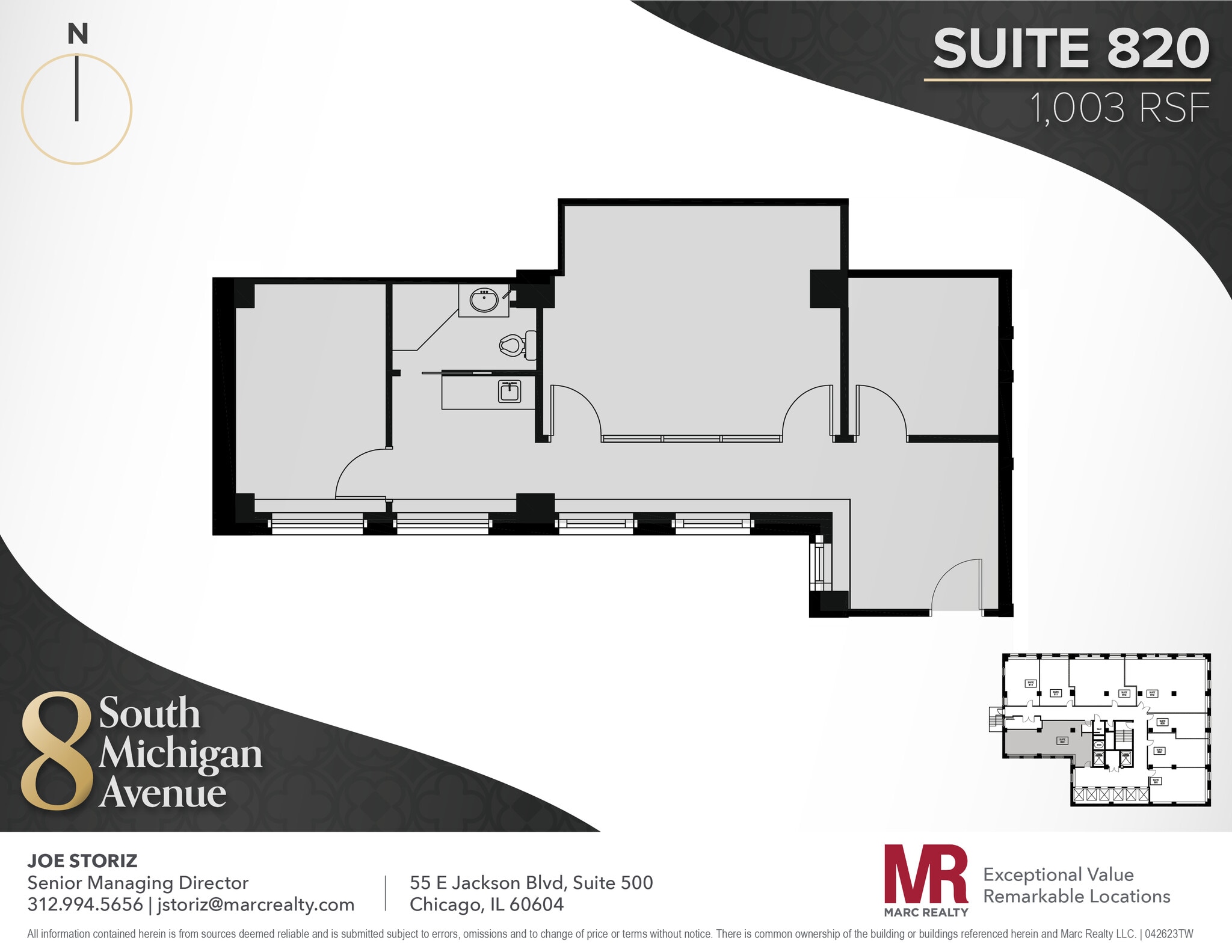 8 S Michigan Ave, Chicago, IL for lease Floor Plan- Image 1 of 7