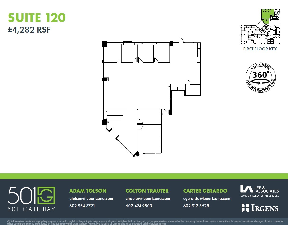 501 N 44th St, Phoenix, AZ for lease Floor Plan- Image 1 of 1