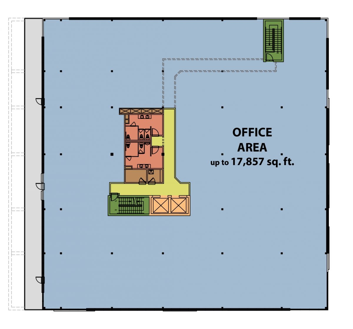 75 Crowfoot Rise NW, Calgary, AB for lease Floor Plan- Image 1 of 4